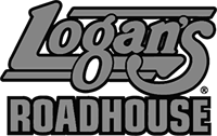 logan's roadhouse logo b&w