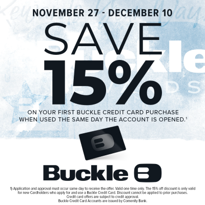 Save 15% at Buckle icon