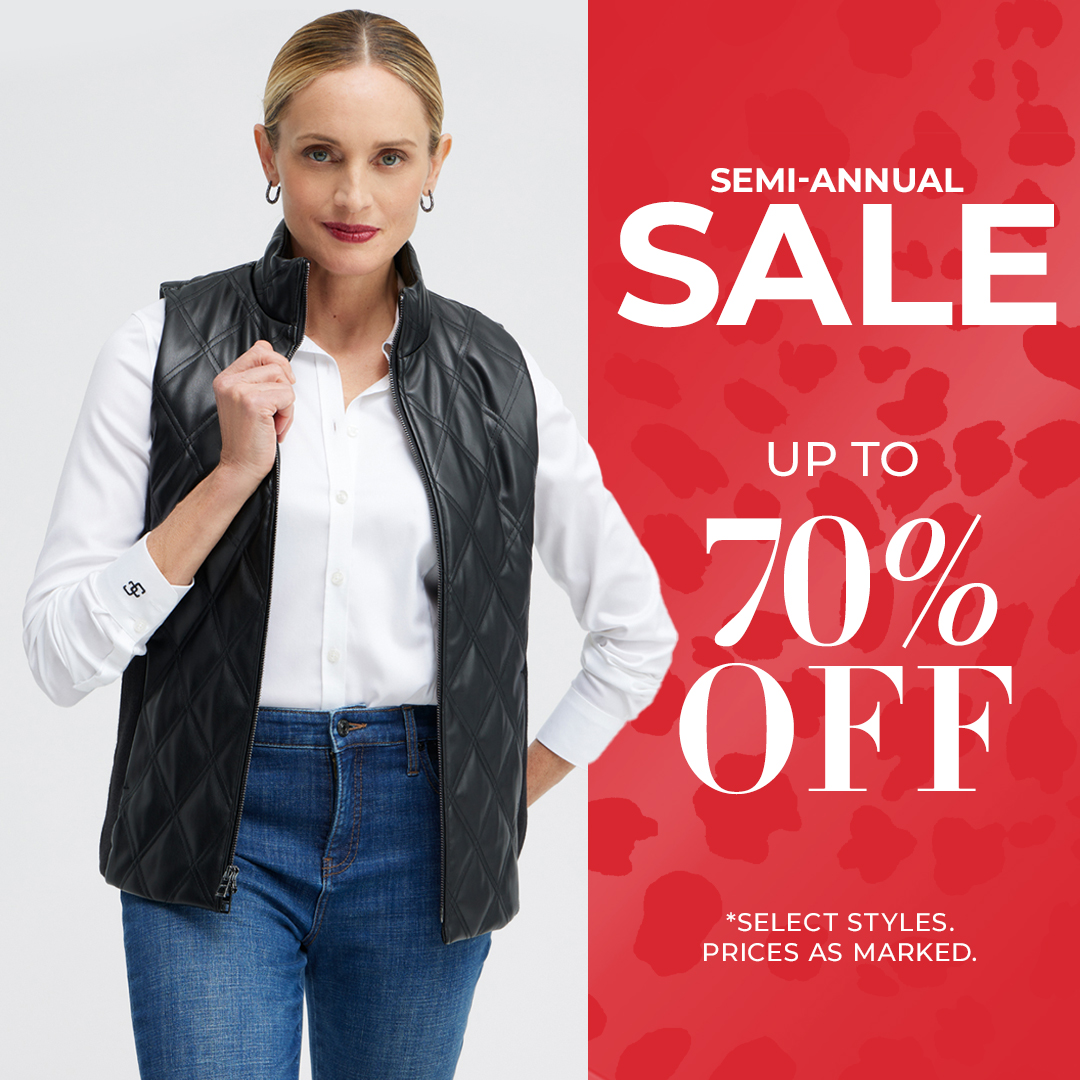 SEMI ANNUAL SALE – get up to 70% off Select Styles icon