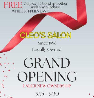 Cleo’s Salon Grand Opening Under New Management icon