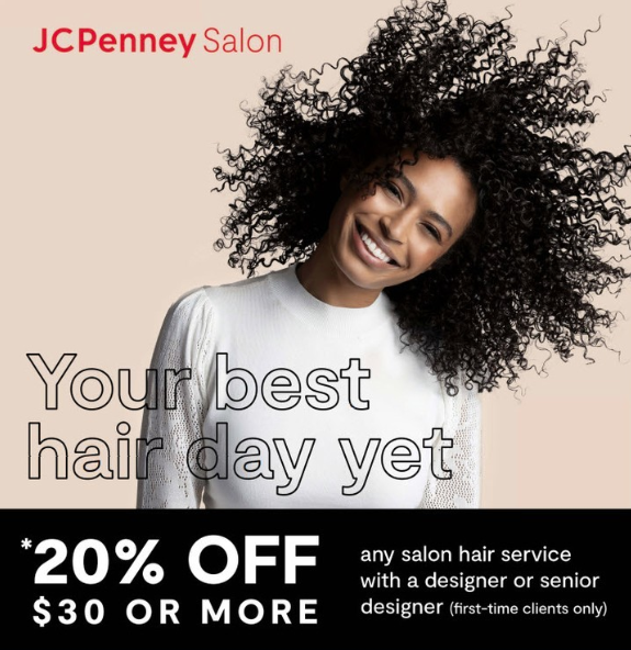 Your Best Hair Day Yet! 20% Off JCP Salon icon