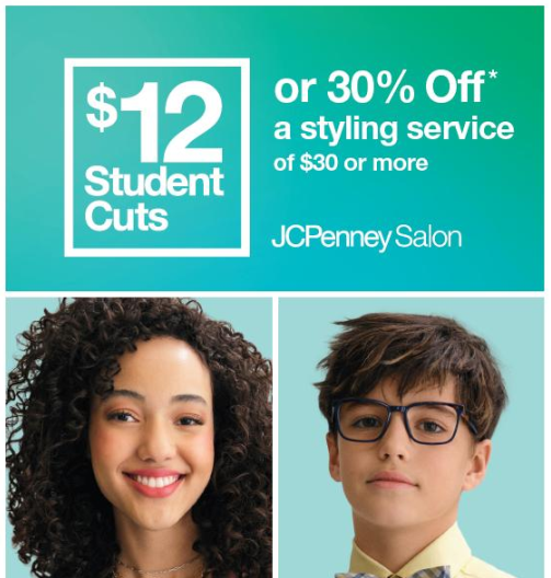 JCPenney Salon Back to School Student Cuts icon
